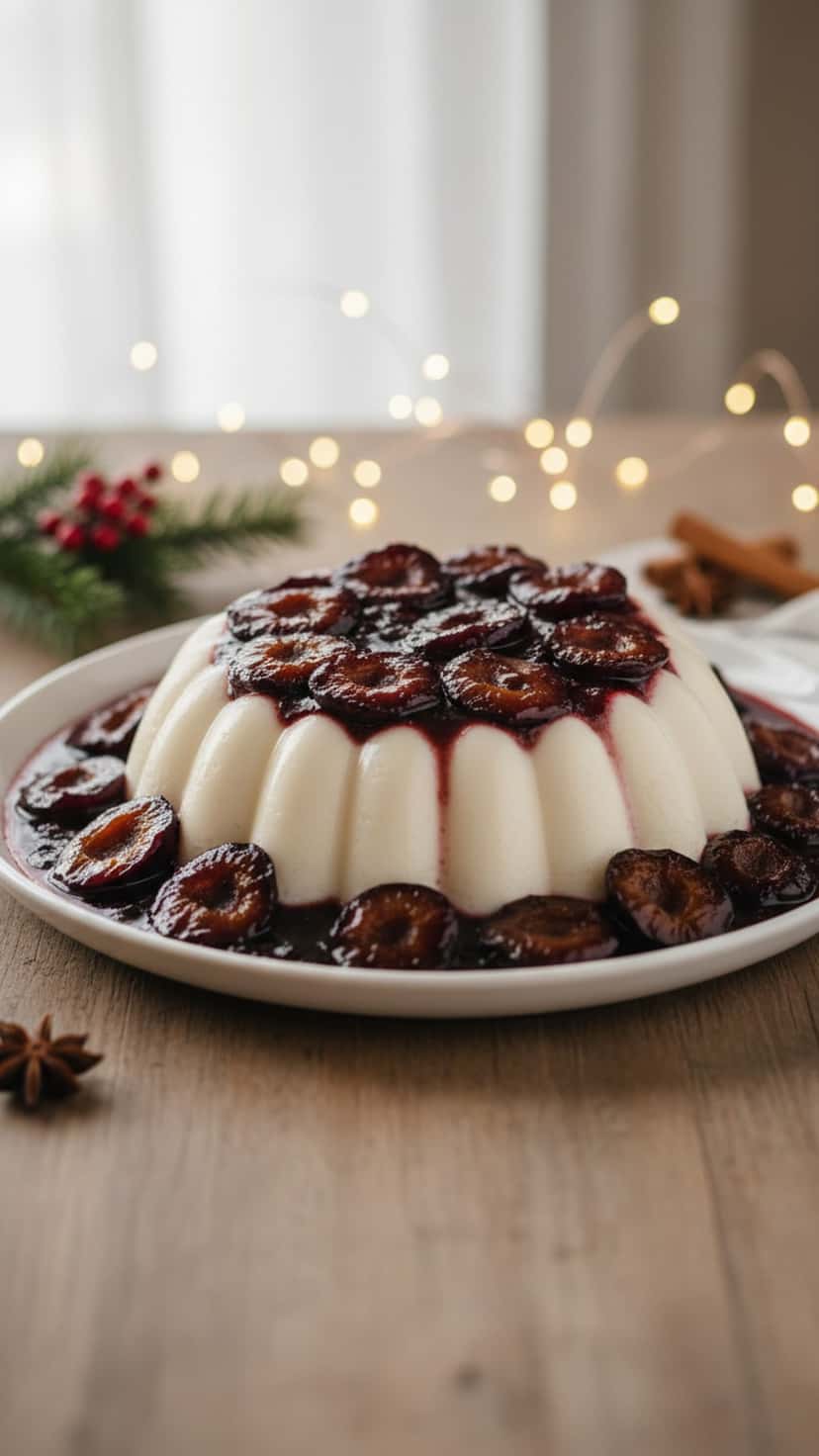 Manjar Branco com Calda de Ameixa: Tradição na Mesa da Ceia