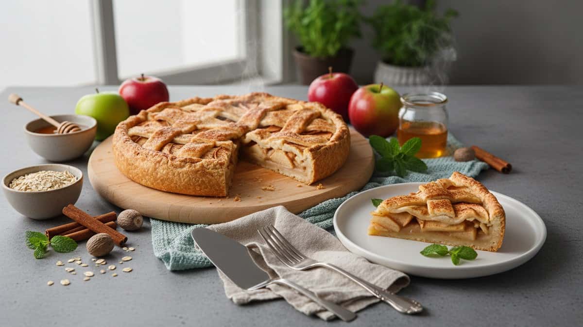 Torta de Maçã Super Saudável