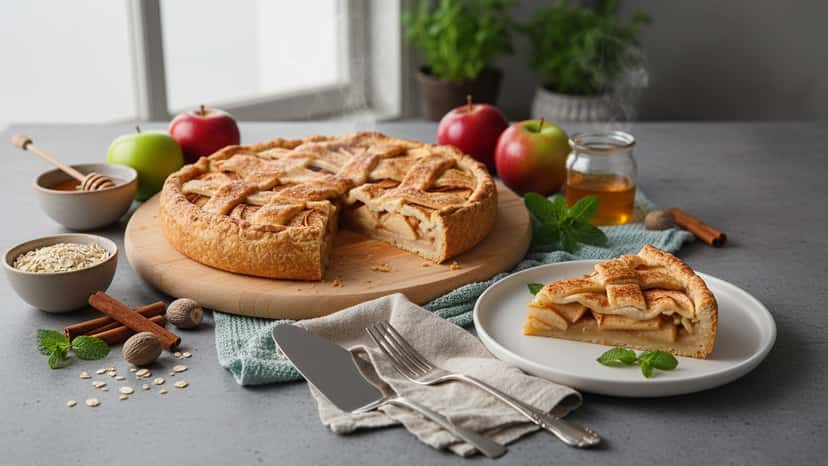 Torta de Maçã Super Saudável