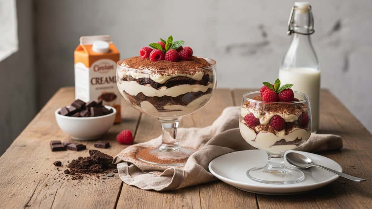 Pavê de Chocolate Cremoso Para a Ceia