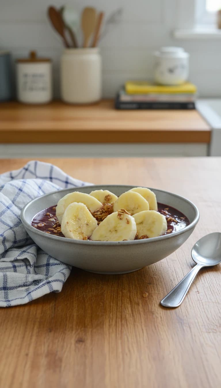 Açaí com Banana e Granola: Receita Fácil e Deliciosa