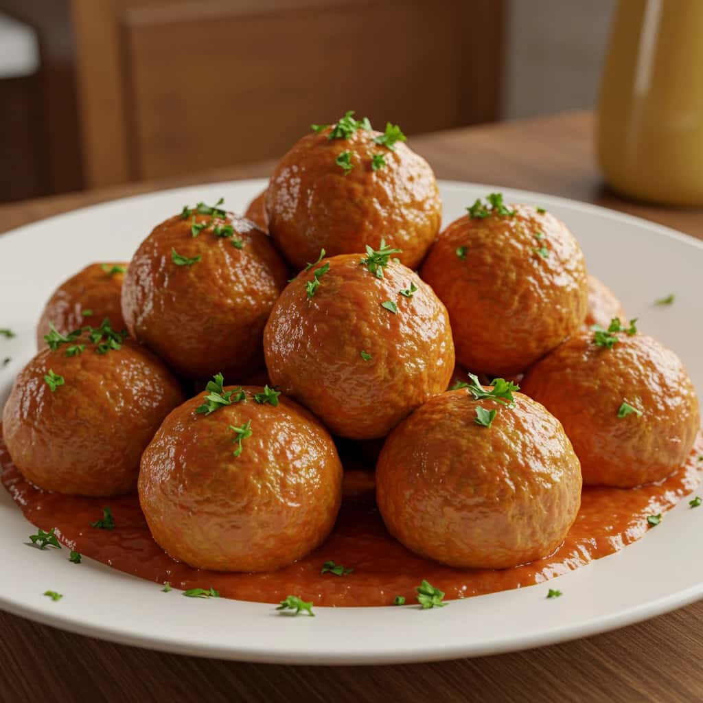 Almôndegas no Microondas: Prontinho!