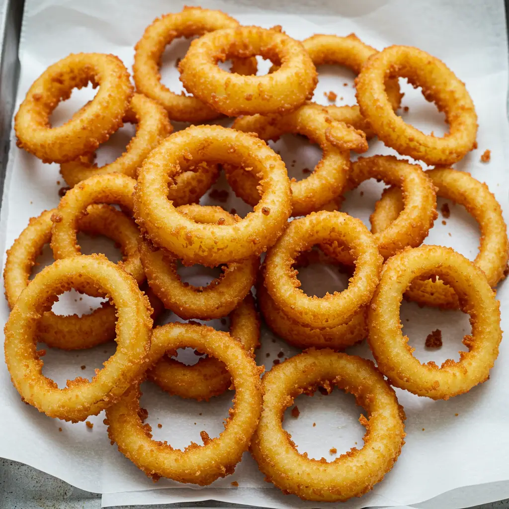 Anéis de Cebola Crocantes