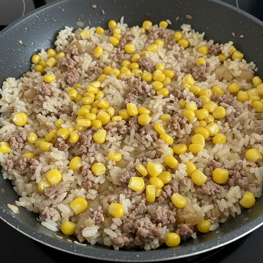 Arroz com Carne Moída
