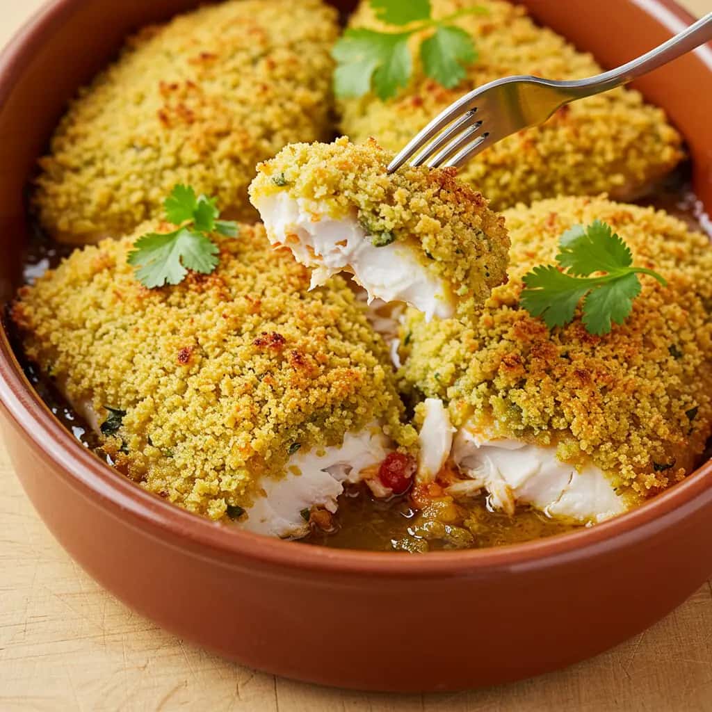 Bacalhau Gratinado com Purê