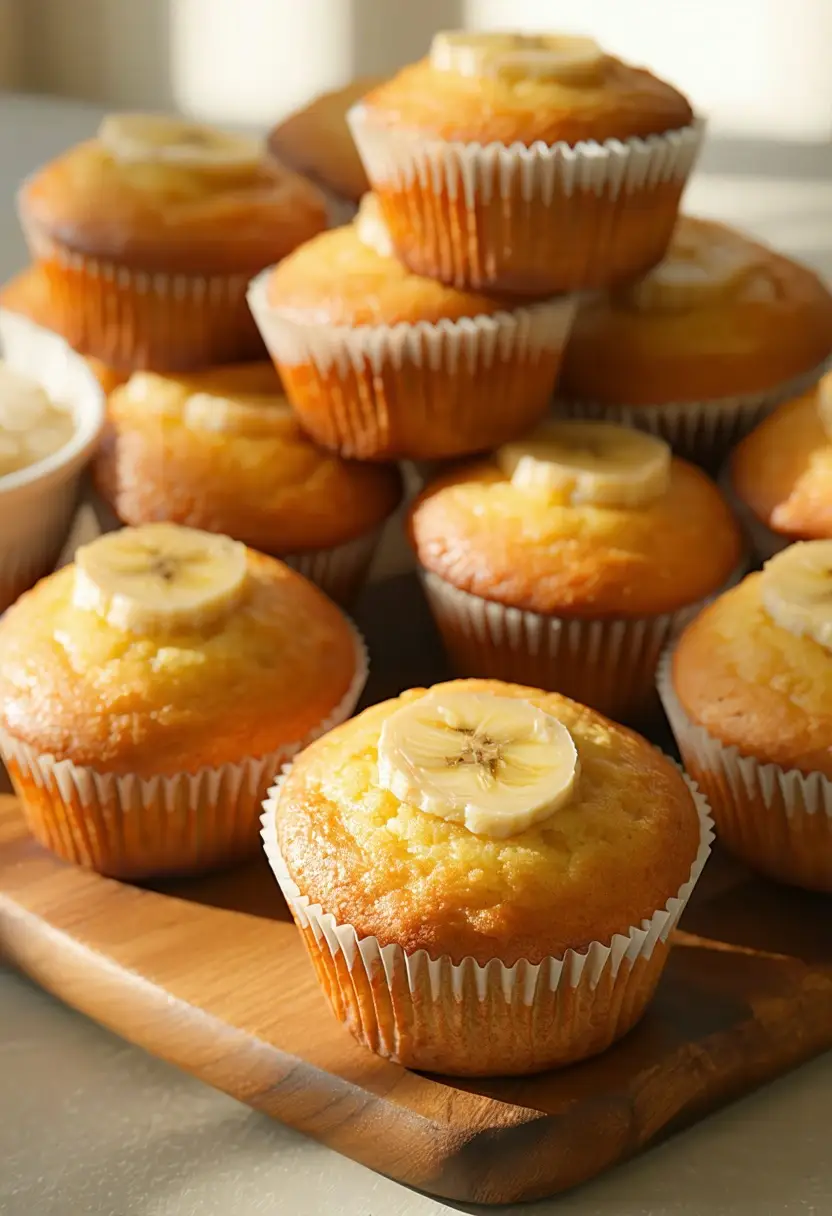 Muffins de Banana Caseiros