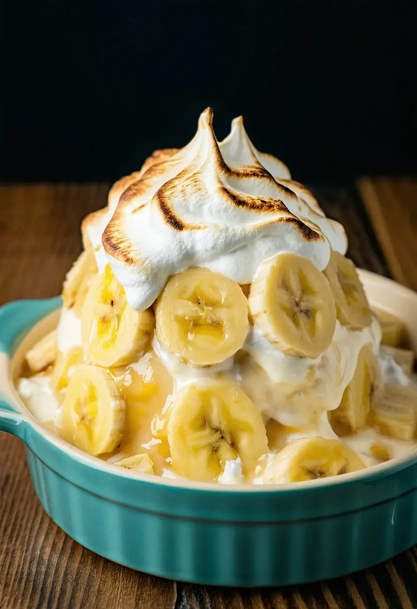 Pudim de Banana Caseiro