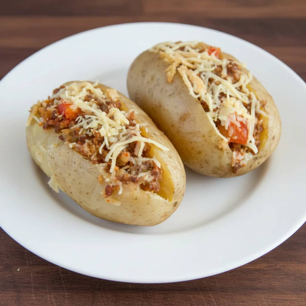 Batata Recheada com Carne Moída