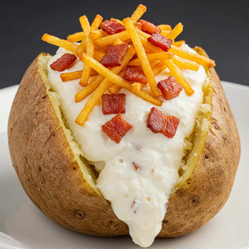 Batata Recheada com Estronogofe: Super Prático!