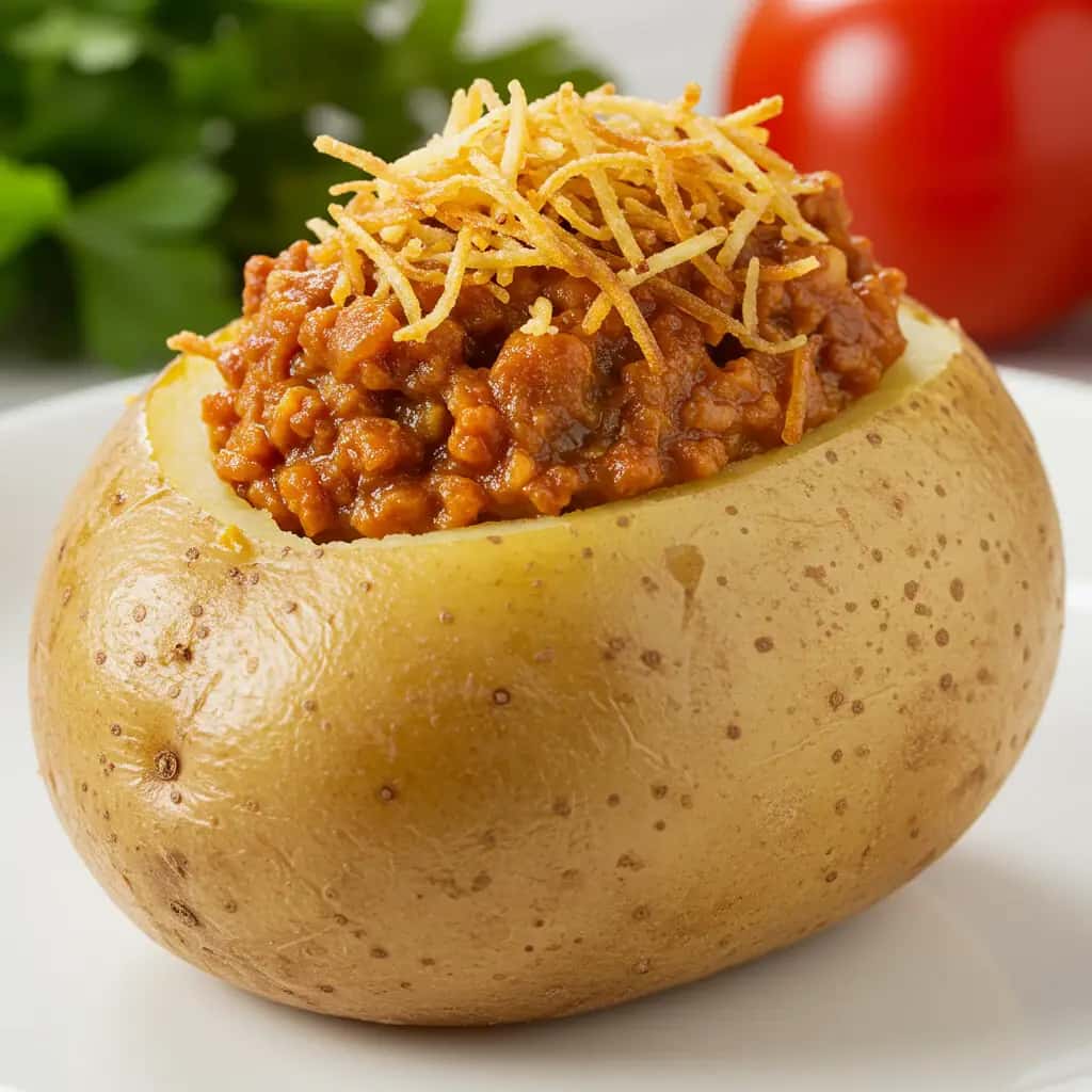 Batata Recheada com Estronogofe Caseiro