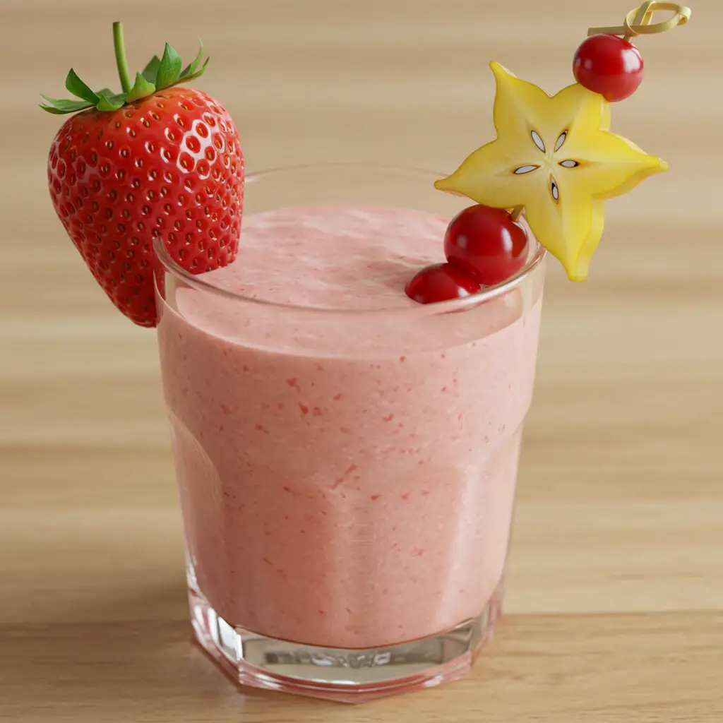 Batida de Morango Perfeita