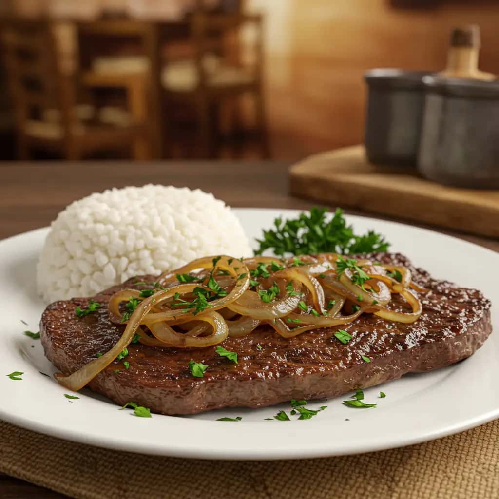 Bife Acebolado Caseiro