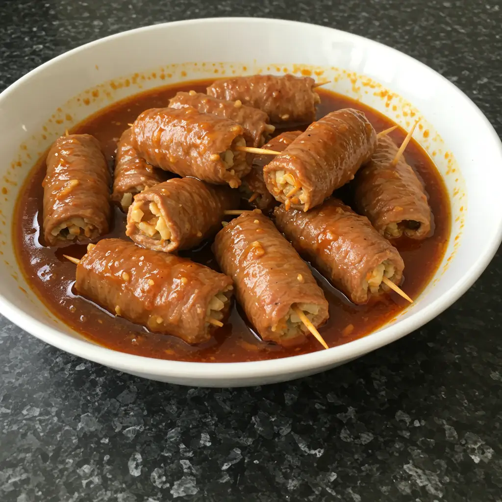 Bife Rolê na Panela de Pressão