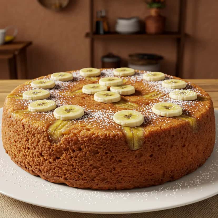 Bolo de Banana Super Prático