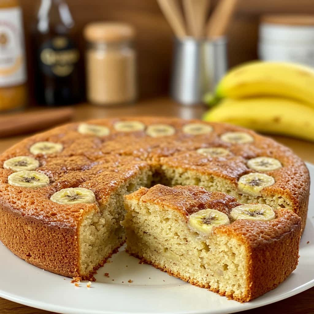 Bolo de Banana 100% Vegetal