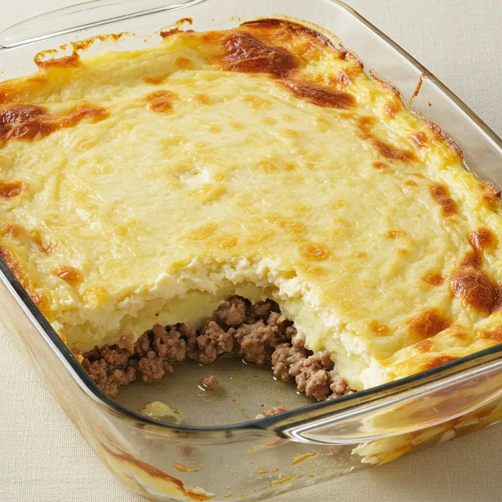 Bolo de Batata com Carne Moída