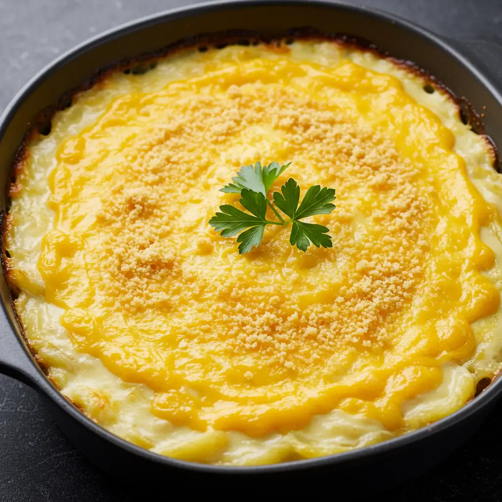 Bolo de Batata com Carne Moída e Queijo Mussarela