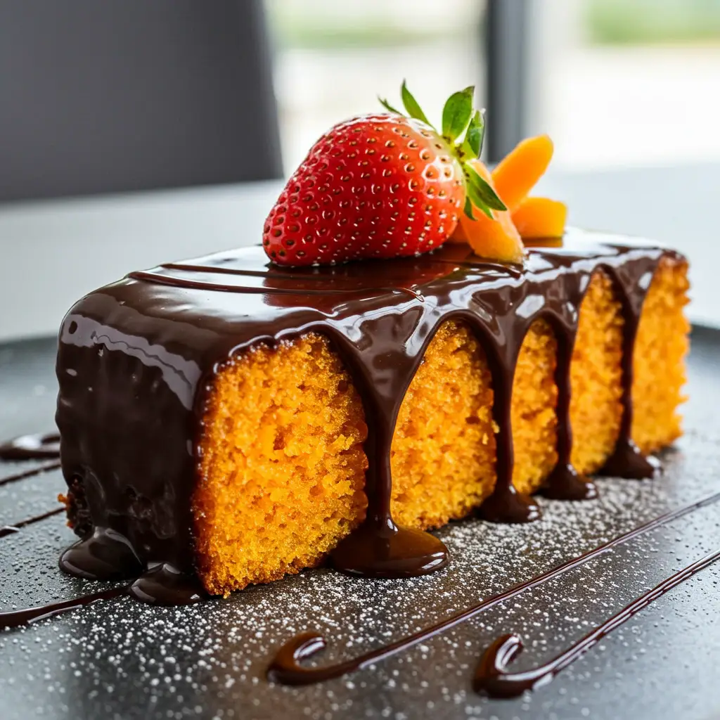 Bolo de Cenoura com Cobertura de Chocolate