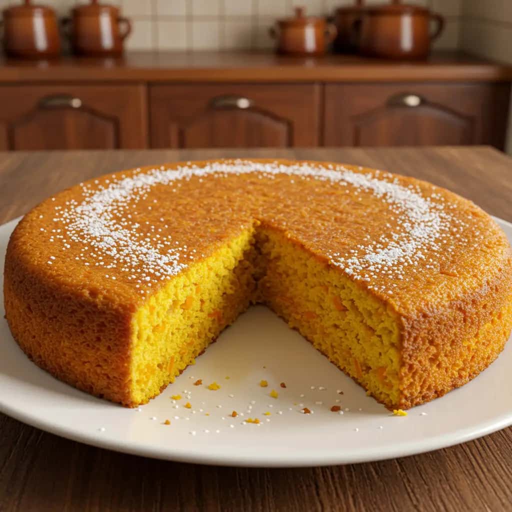Bolo de Cenoura com Fubá Delicioso