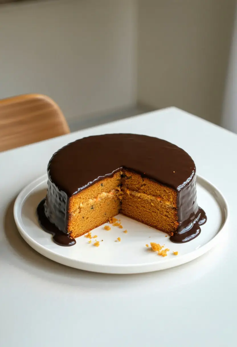 Bolo de Cenoura Vegan Perfeito