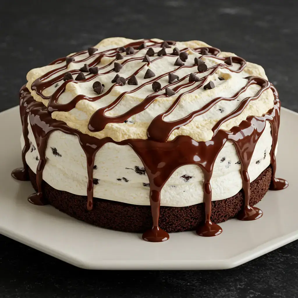 Bolo de Chocolate com Cobertura de Marshmallow