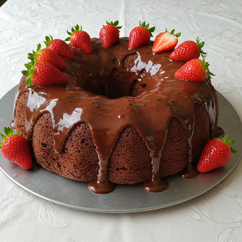 Bolo de Chocolate com Recheio de Cupuaçu