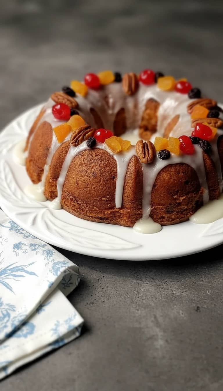 Bolo de Frutas Natalino