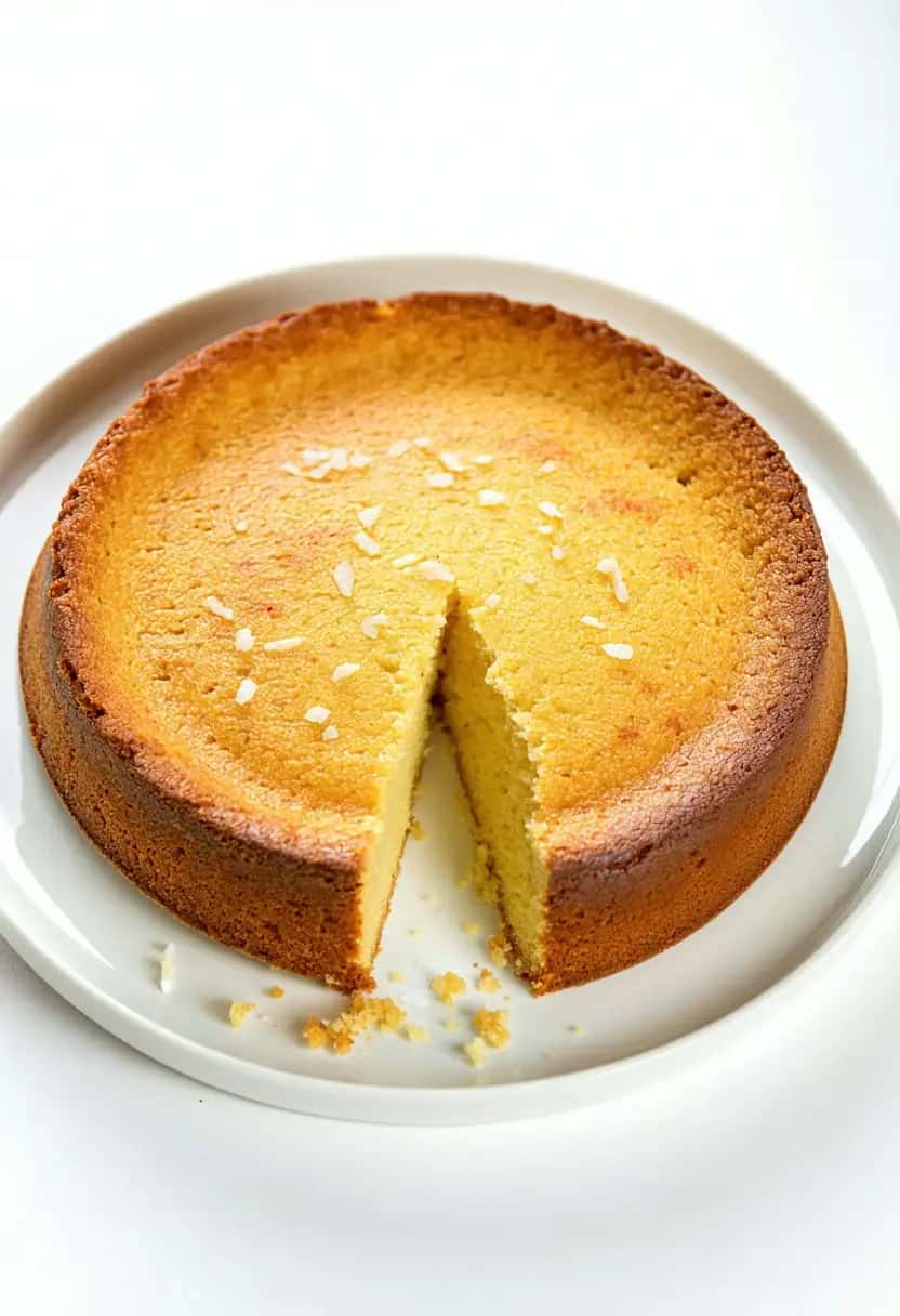 Bolo de Fubá com Coco 100% Vegetal