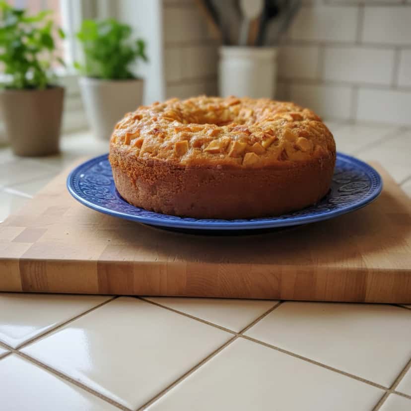 Bolo de Granola e Maçã Caseiro