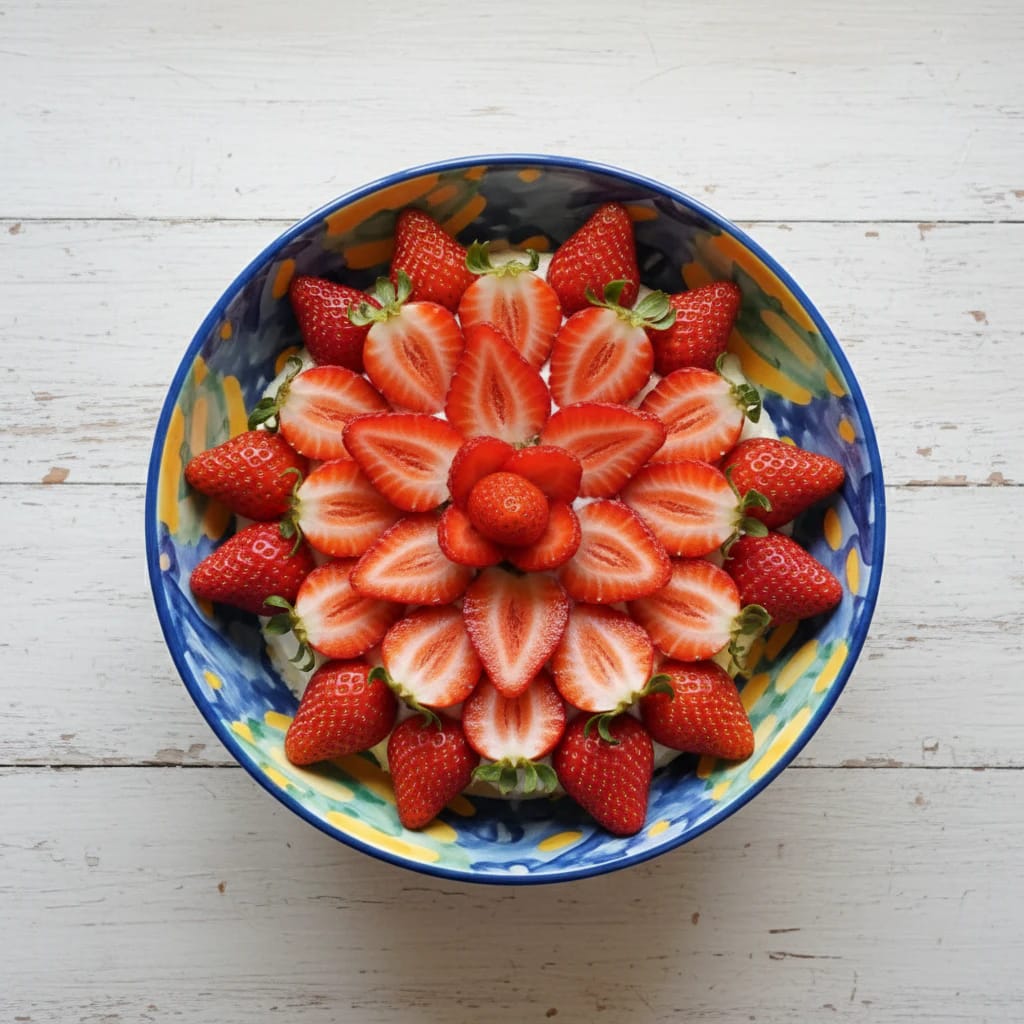 Bolo de Iogurte com Creme de Morango