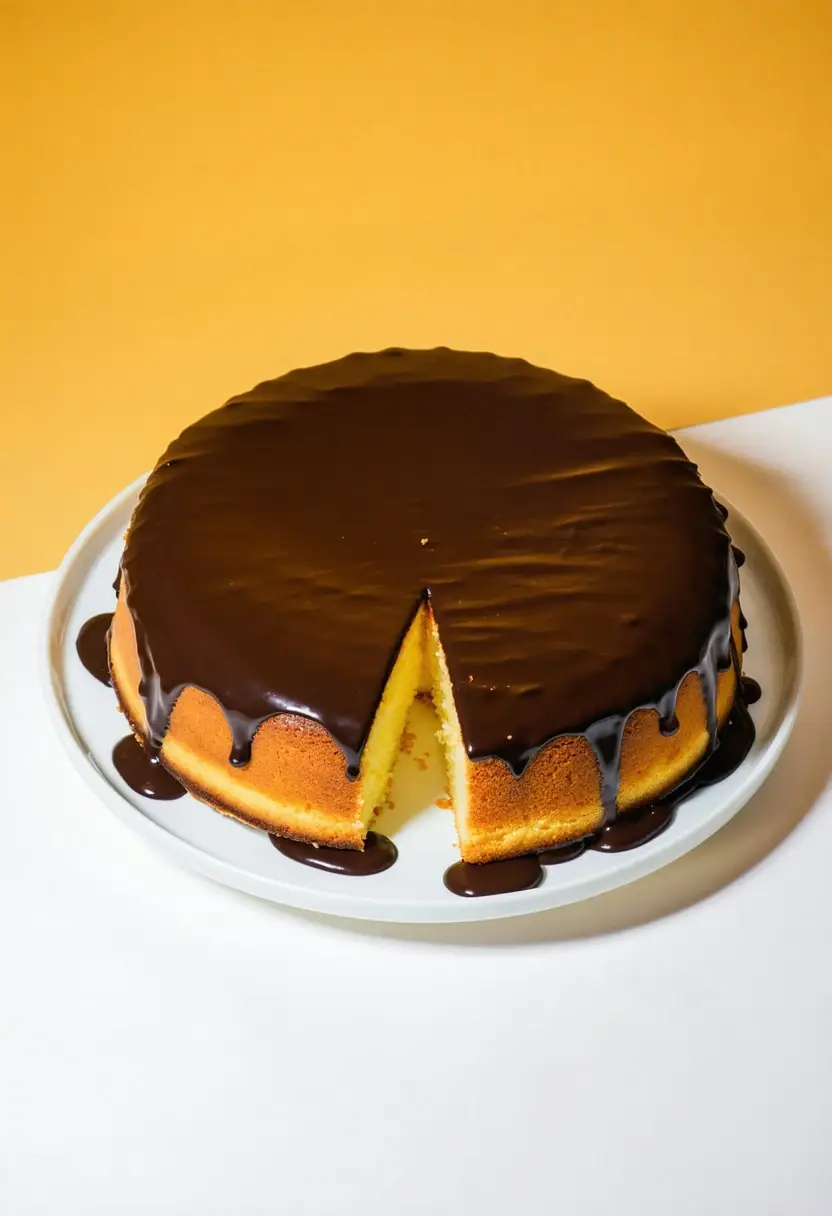 Bolo de Laranja com Cobertura de Chocolate Perfeita