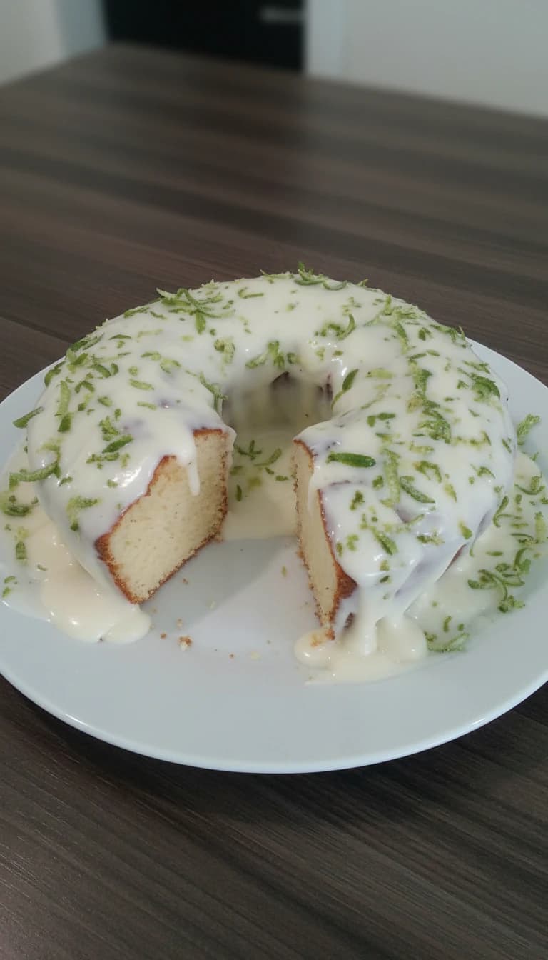 Bolo de Limão com Cremoso Creme de Leite