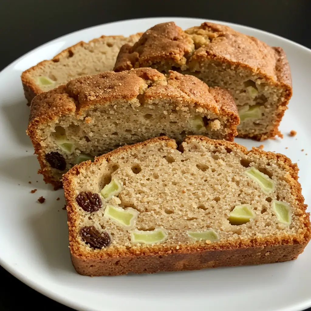 Bolo de Maçã com Canela e Passas