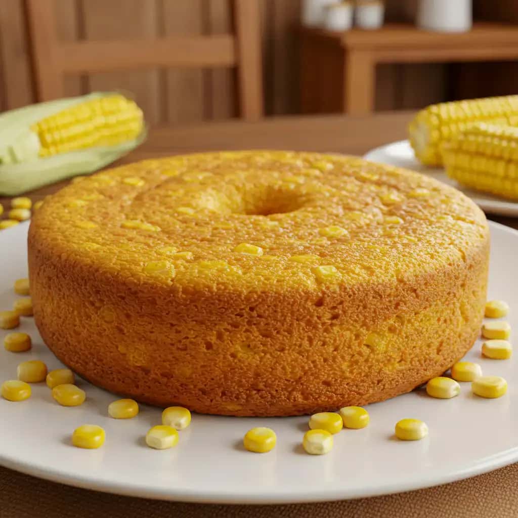 Bolo de Milho Cremoso e Caseiro