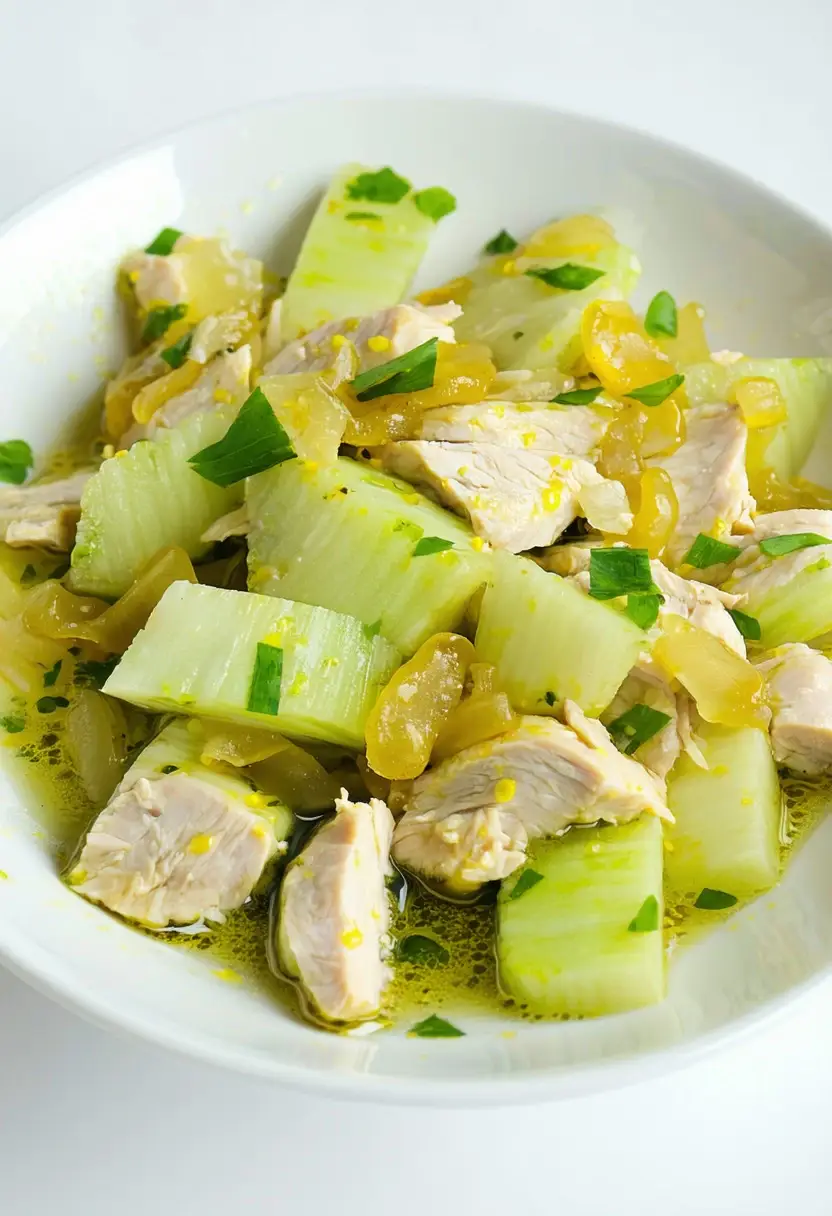 Bowl de Chuchu com Frango Delicioso