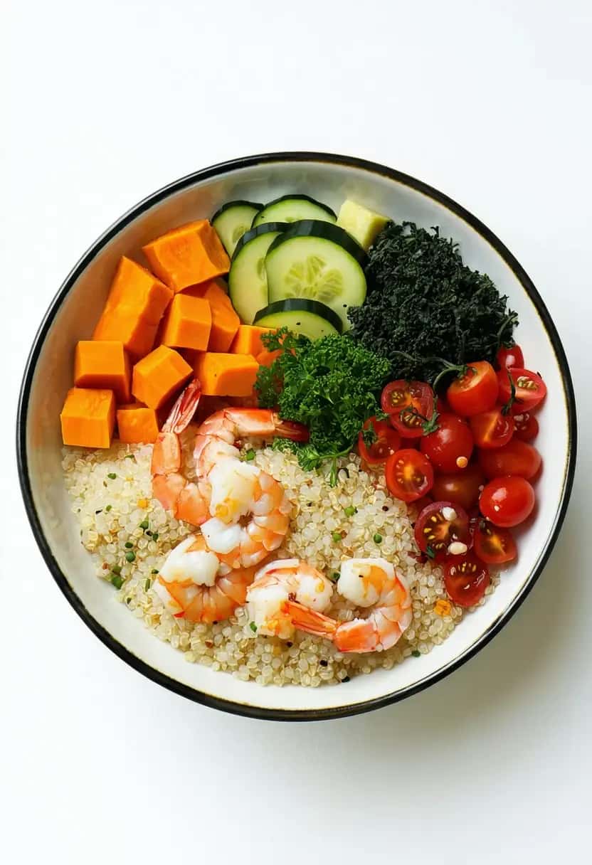 Bowl Proteico de Camarão: Super Energia!