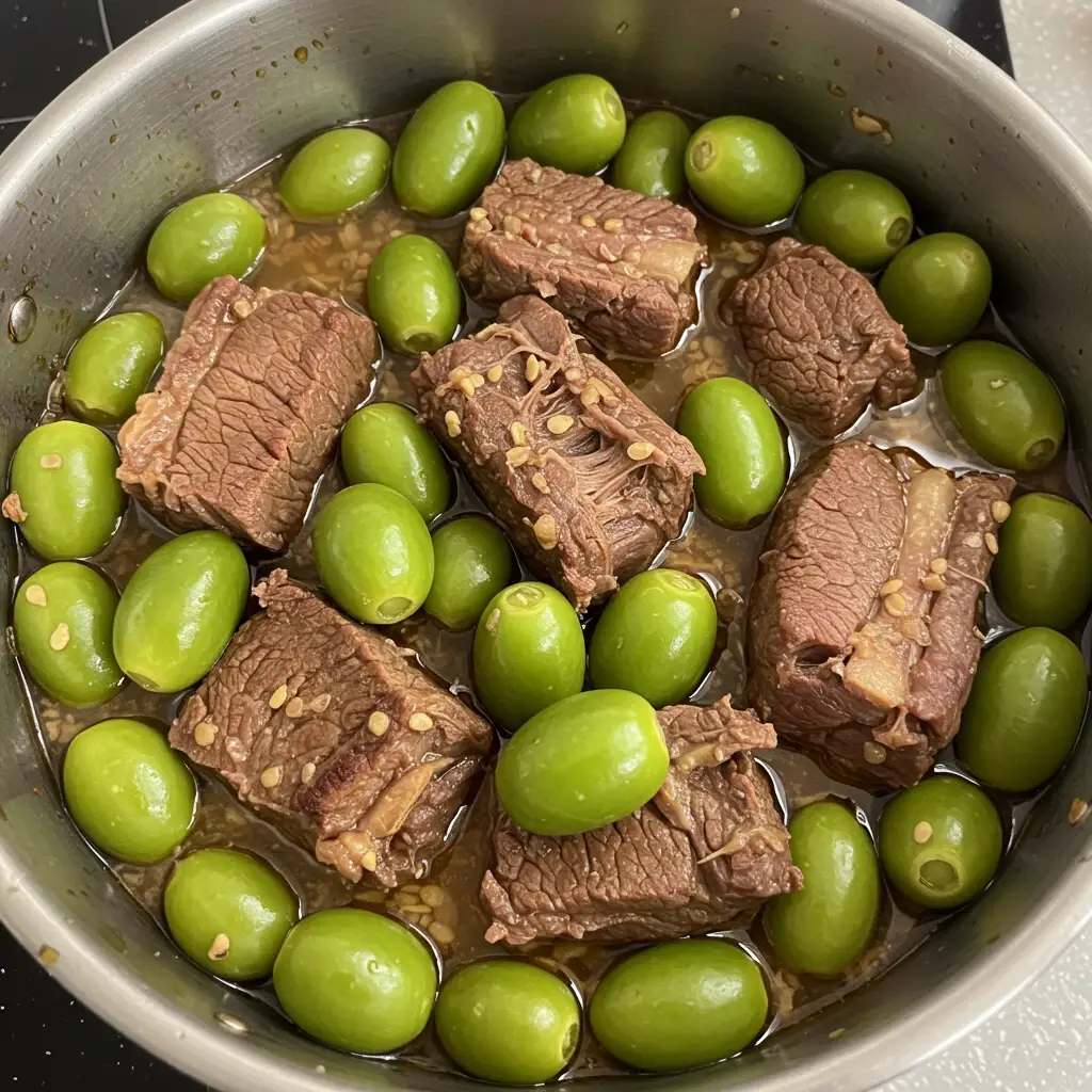 Carne com Maxixe à Moda de Elena