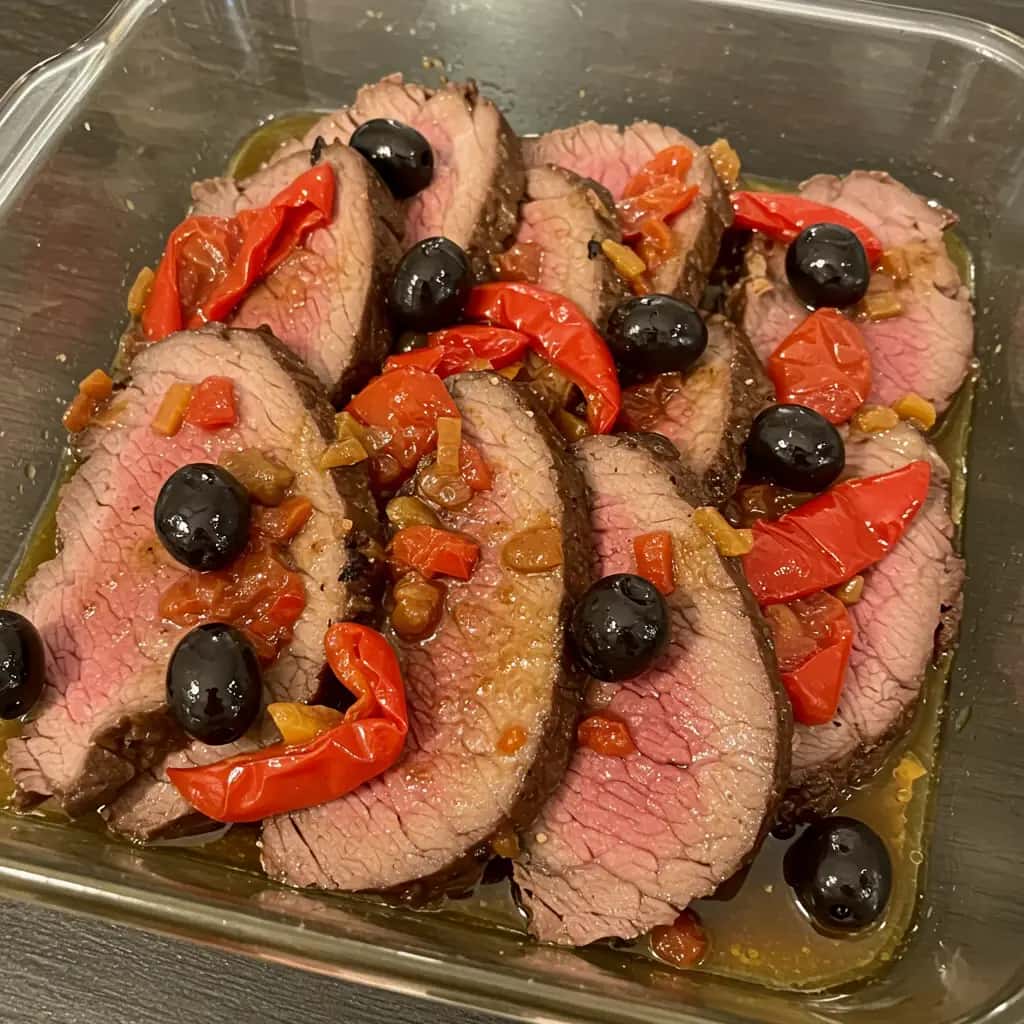 Carne Recheada ao Molho Madeira Tradicional