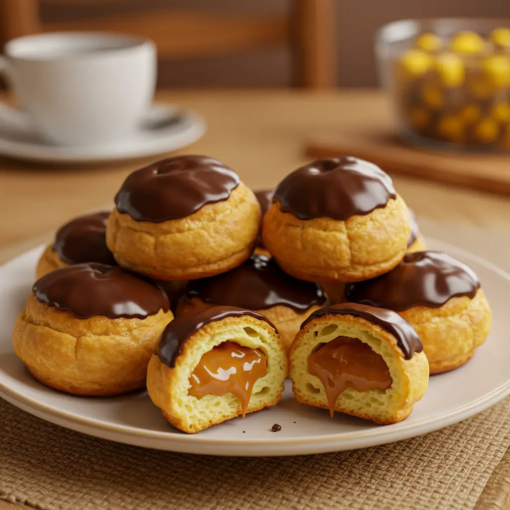 Bomba de Chocolate com Doce de Leite Energizante