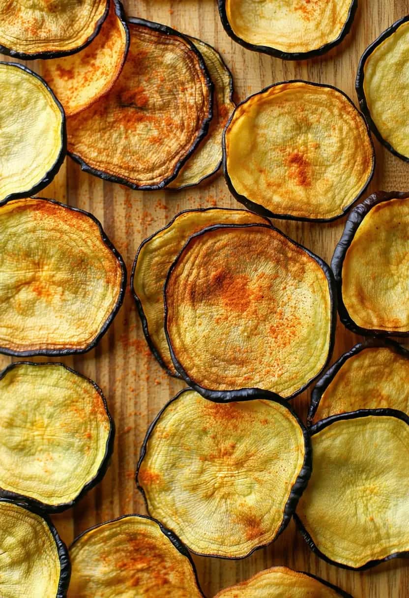 Chips de Berinjela Caseiros