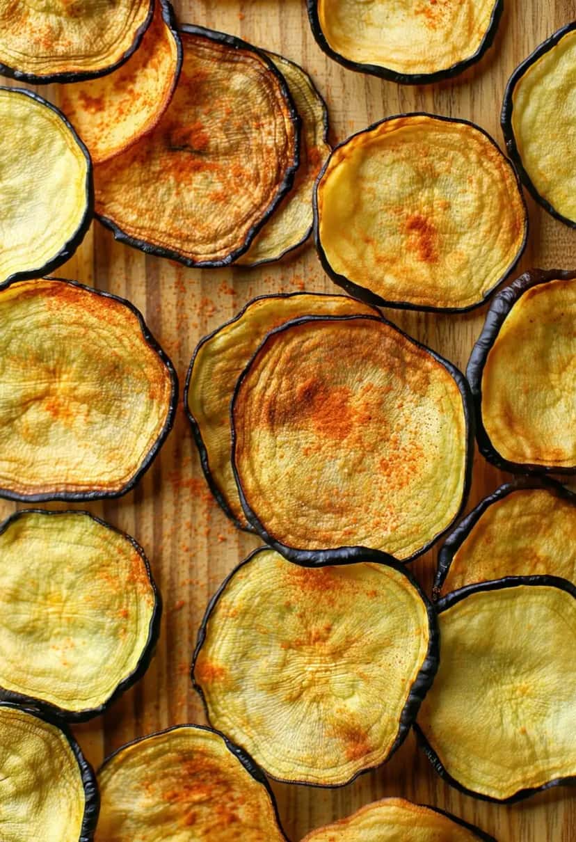 Chips de Berinjela Caseiros