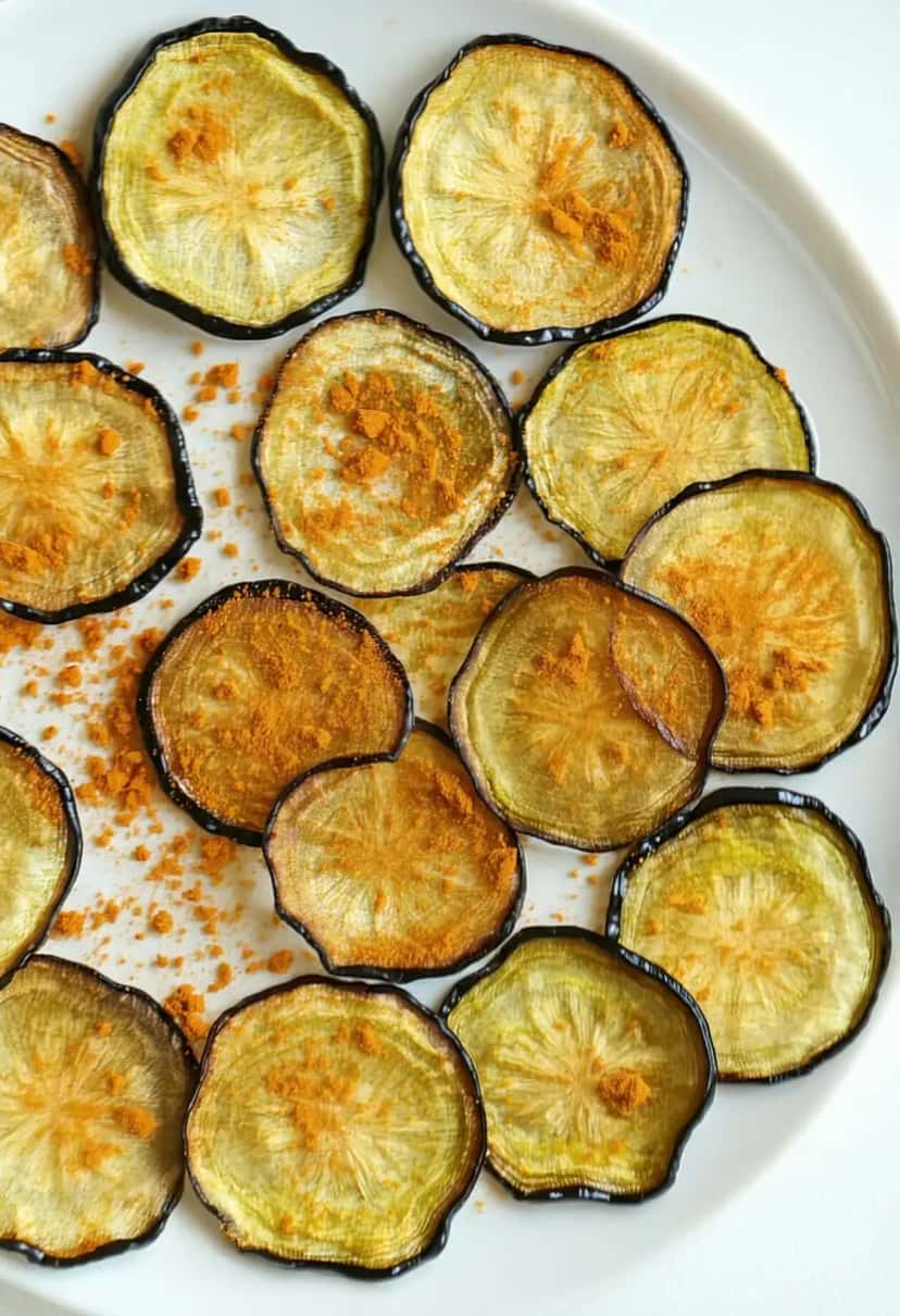 Chips de Berinjela: 100% vegetal