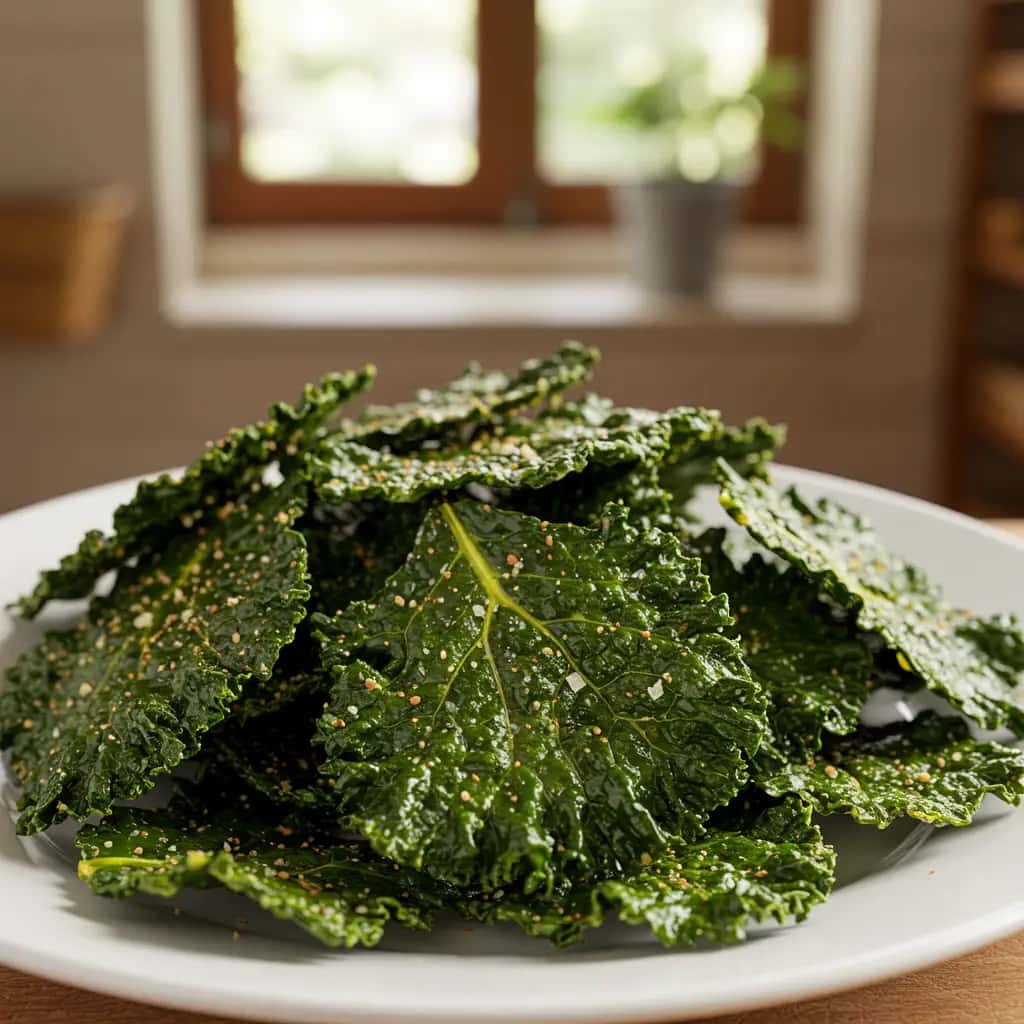 Chips de Couve Deliciosamente Temperados