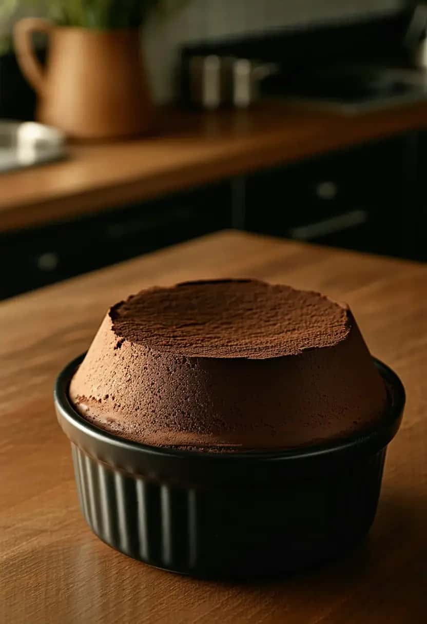 Soufflé de Chocolate Caseiro