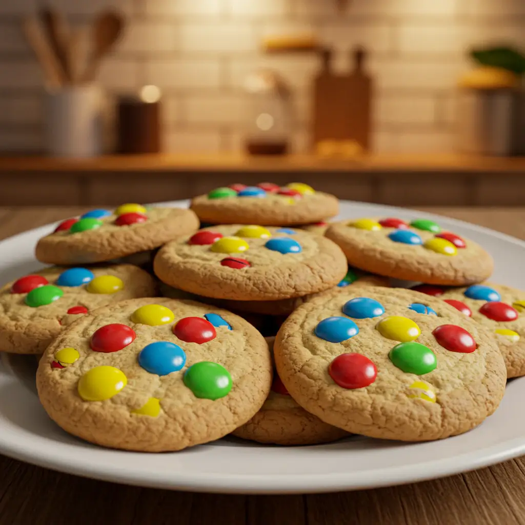 Cookies de M&M's Caseiros