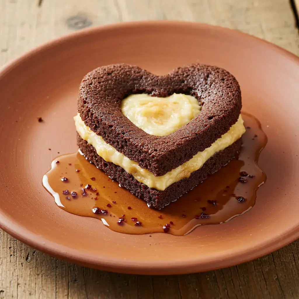 Coração de Chocolate e Maçã