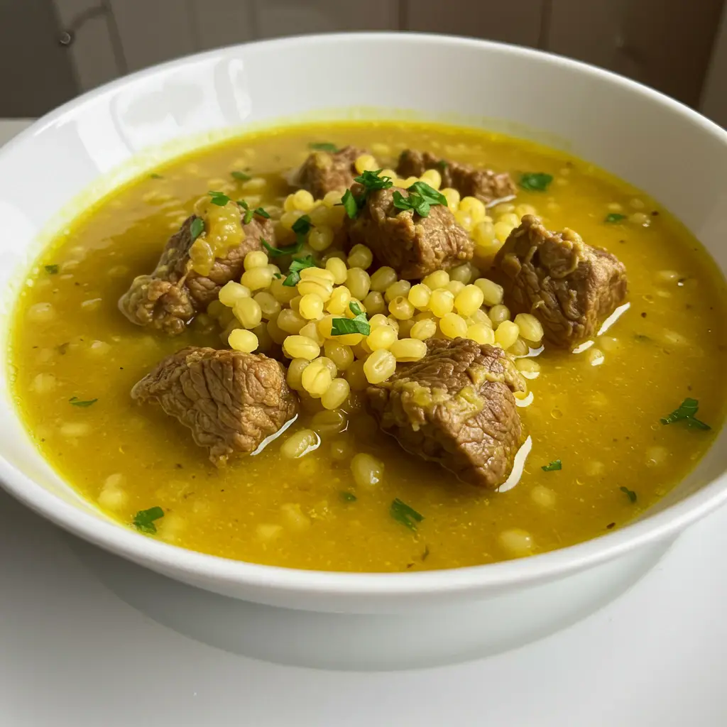 Costela com Canjica Paraguaia