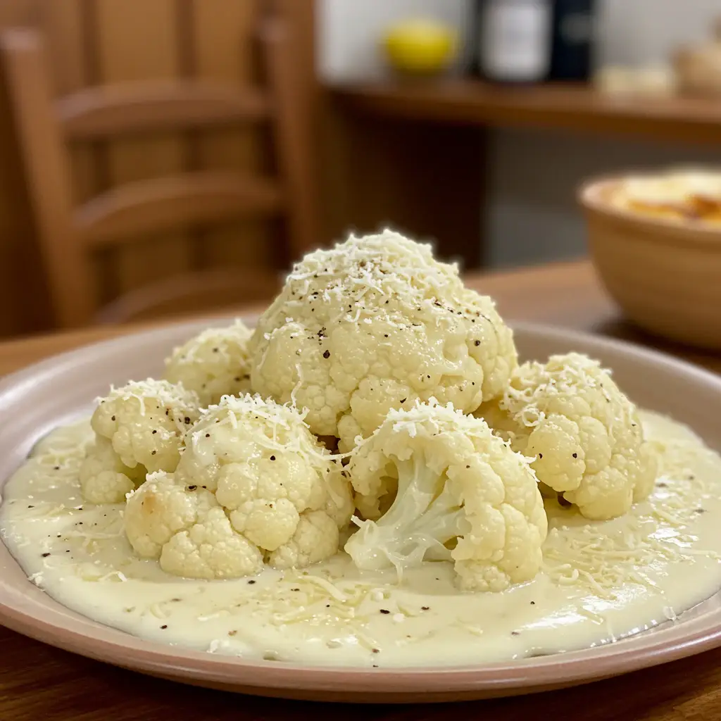 Couve-flor cremosa e saudável