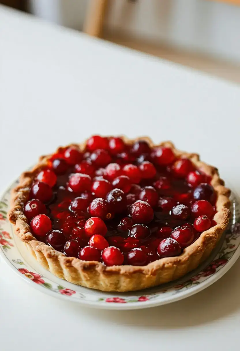 Torta de Cranberry Caseira