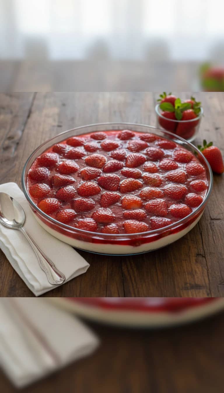 Creme de Morango com Gelatina: Sobremesa Fácil